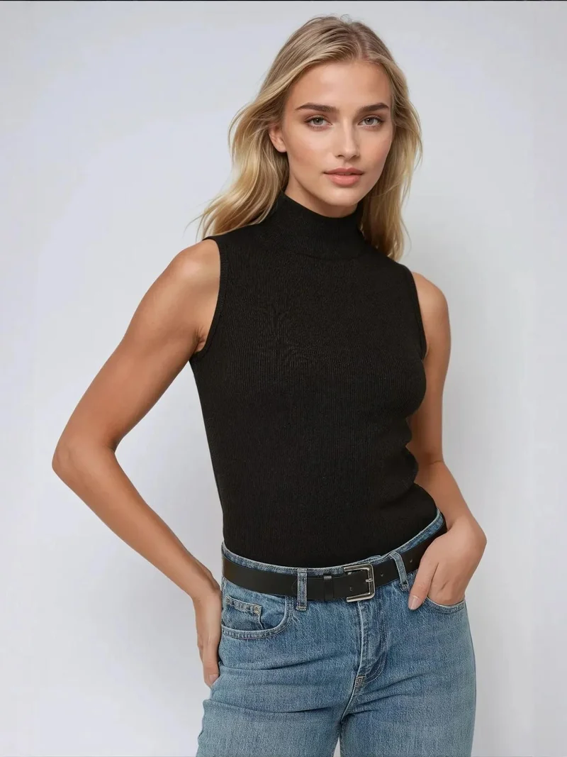 HICCUP Fitted Crew Neck Top