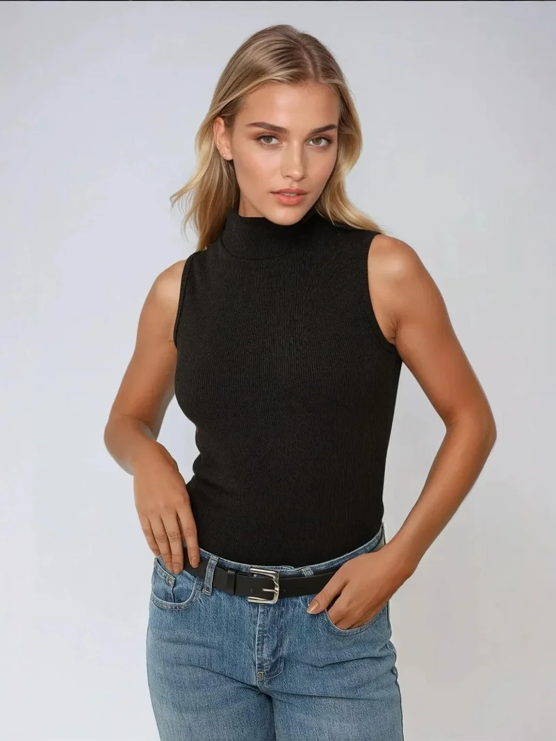 HICCUP Fitted Crew Neck Top