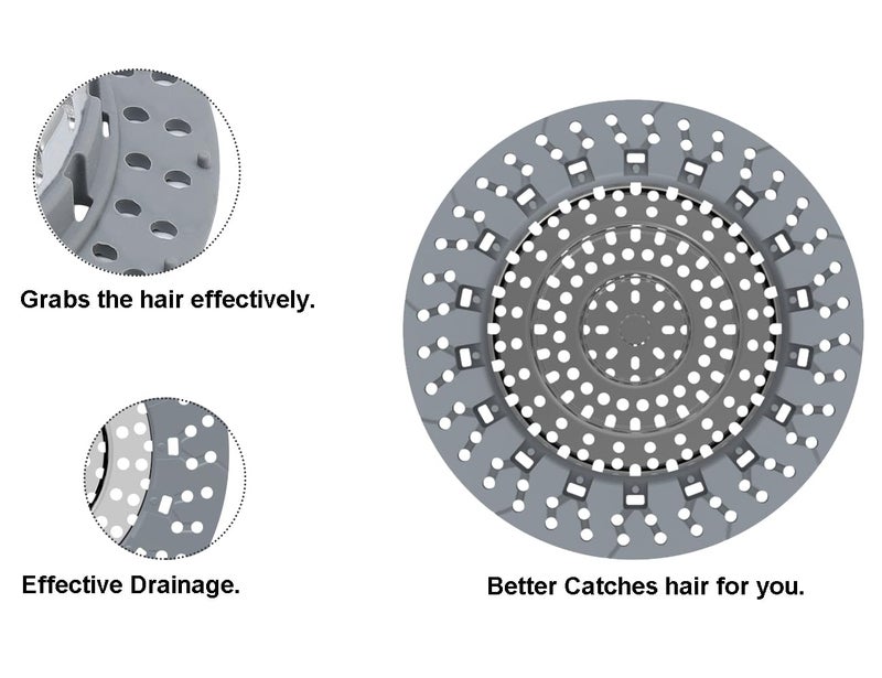 Xajoon Bathtub Drain Hair Catcher Bathtub Protector Suitable For Bathroom Bathtub  Pop-Up Drains. (Patented Product) - Image 5