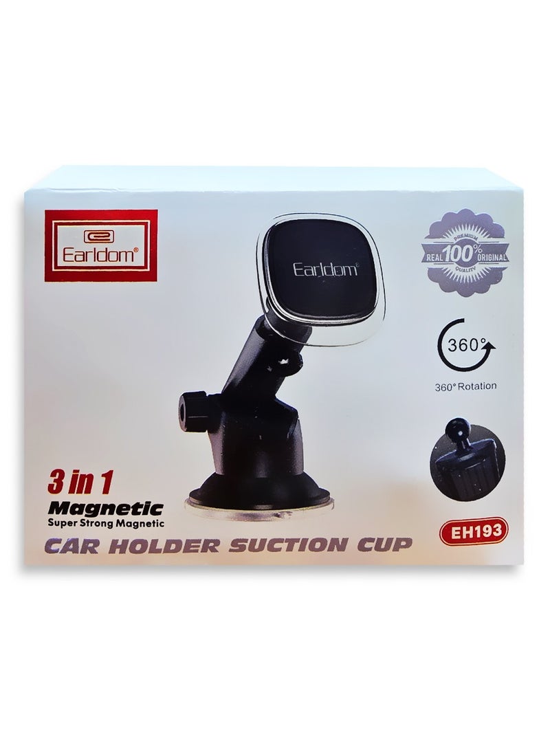 Earldom Magnetic Car Holder Suction Cup - Super Strong Magnetic EH193 - Image 1
