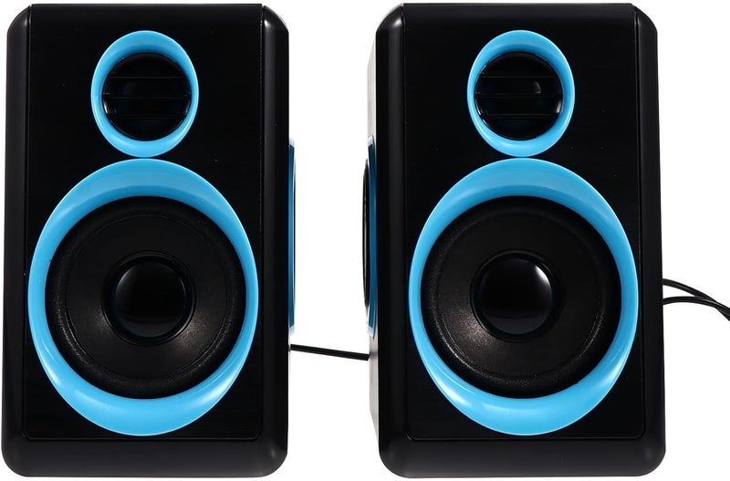 Mini USB 2.0 Desktop Computer Speakers Surround Sound for Laptop Notebook Home Office, Compact Mini Speaker with Dc 5v Power, Wired Audio System for Desktop PC - Image 1