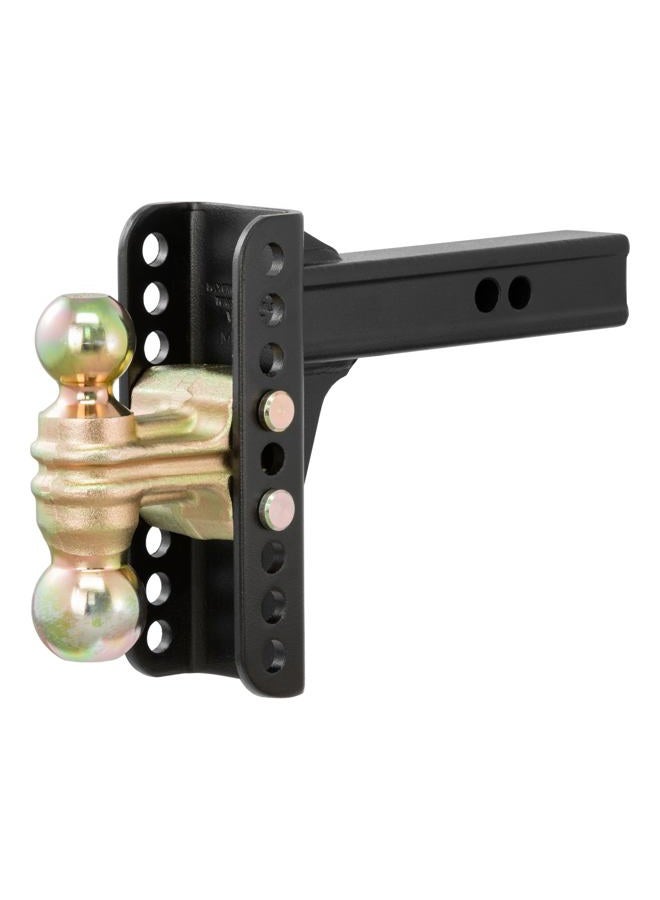 Curt 45900 Adjustable Trailer Hitch Ball Mount, 2-Inch Receiver, 6-Inch Drop, 2 and 2-5/16-Inch Balls, 14,000 lbs, Black - Image 1