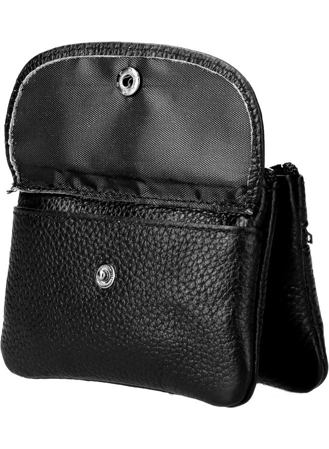 klarako Small Wallet Mini Multifunctional Coin Purse Card Storage Bag Cowhide Pouch Zipper Key Case for Women Men  - Image 3