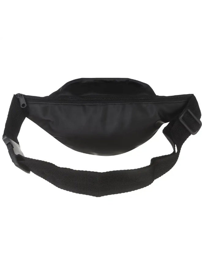 Men's Waterproof Waist Bag, 17 x 27 cm, 2 Zippers - Black - Image 2