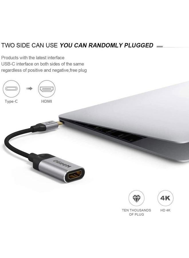 QGeeM USB C to HDMI Adapter 4K Cable, USB Type-C to HDMI Adapter [Thunderbolt 3/4] HDMI Adapter for Laptop MacBook Pro/Air, iPhone15 Pro max, Dell XPS, HP.Pixelbook, Thinkpad,Surface,Ipad Pro etc. - Image 4