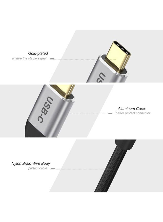 QGeeM USB C to HDMI Adapter 4K Cable, USB Type-C to HDMI Adapter [Thunderbolt 3/4] HDMI Adapter for Laptop MacBook Pro/Air, iPhone15 Pro max, Dell XPS, HP.Pixelbook, Thinkpad,Surface,Ipad Pro etc. - Image 3