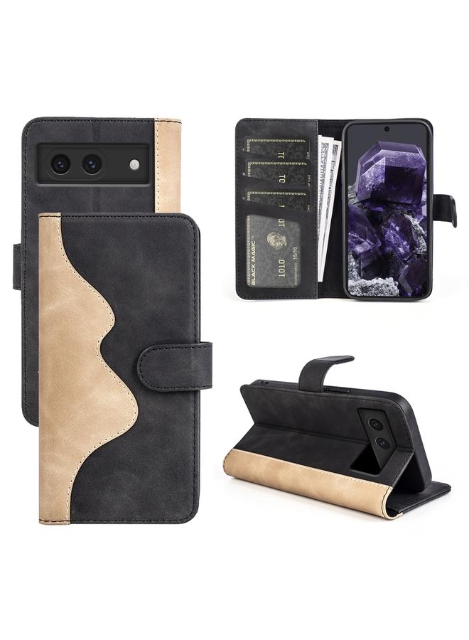 اس-توب جراب هاتف Google Pixel 8a مصنوع من الجلد مع خياطة أفقية قابلة للطي - Image 1