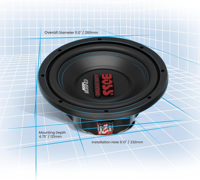 BOSS Audio Systems CH10DVC 1500 Watt 10 Inch Dual 4 Ohm Voice Coil Car Subwoofer - Image 4