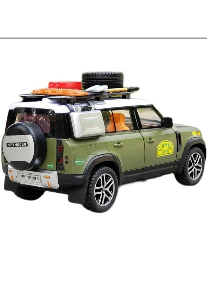 حديقة الألعاب سيارة لعبة روفر ديفندر 1:24 من سبائك المعادن - نموذج بآلات، بصوت وضوء، ميزة الرجوع للخلف - هدية للأطفال - Image 3