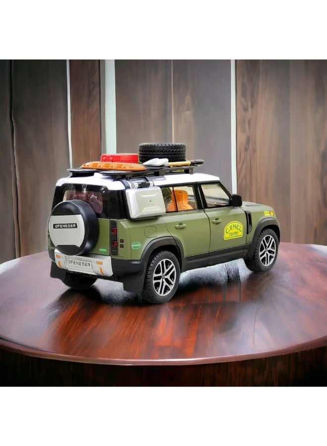 حديقة الألعاب سيارة لعبة روفر ديفندر 1:24 من سبائك المعادن - نموذج بآلات، بصوت وضوء، ميزة الرجوع للخلف - هدية للأطفال - Image 4