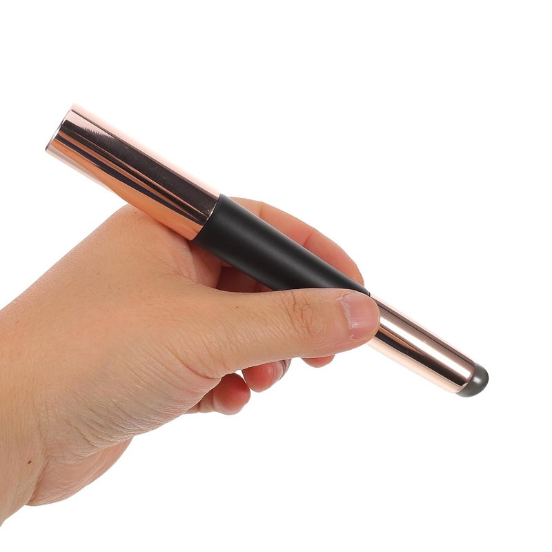 2pcs Doubleended Silicone Lipbrush and Concealerapplicator with Cap Portable Dual-sided Makeupbrushes for Travel and Parties Reusable Mini Set - Image 4