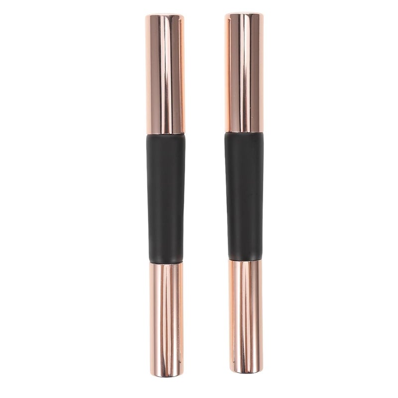 2pcs Doubleended Silicone Lipbrush and Concealerapplicator with Cap Portable Dual-sided Makeupbrushes for Travel and Parties Reusable Mini Set - Image 1