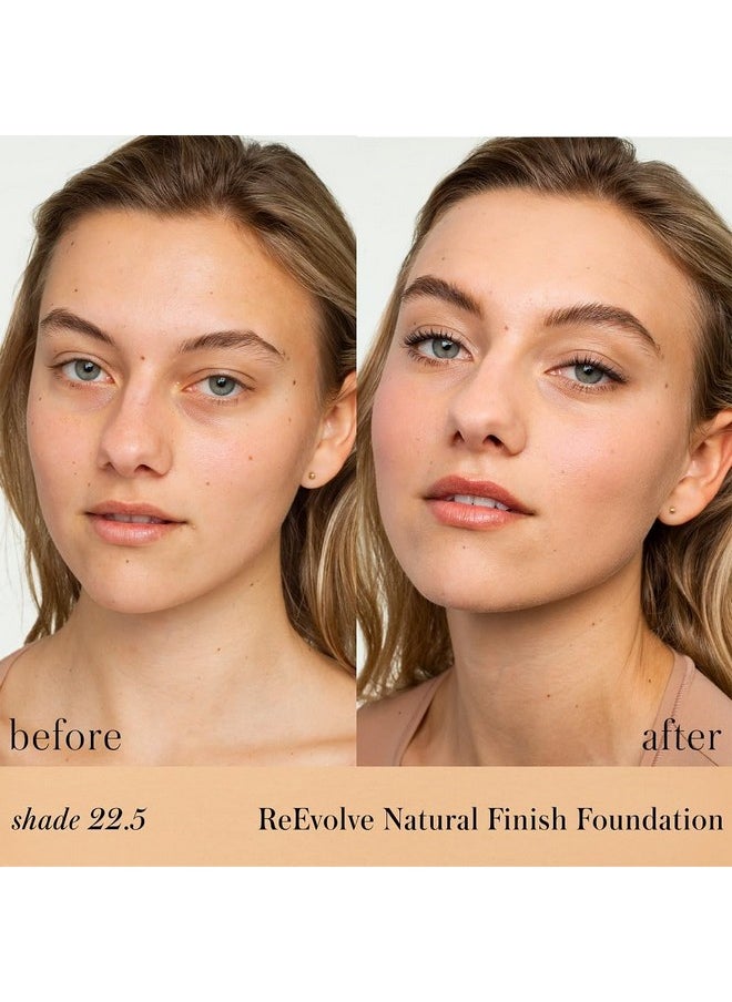 آر إم إس بيوتي كريم أساس Reevolve Natural Finish - كريم أساس سائل لمكياج الوجه، كريم أساس ملون للبشرة، مضخة أساس قابلة لإعادة التعبئة  - Image 2