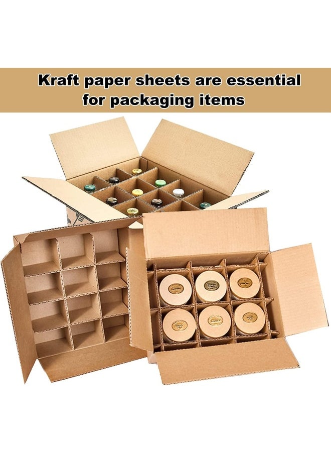 Premify - 10 Pieces Cardboard Sheets, A4 Size Corrugated Sheets For Mailers Made With Kraft Paper, Flat Packaging Inserts For Shipping, Mailing, Arts & Crafts Etc - Image 1