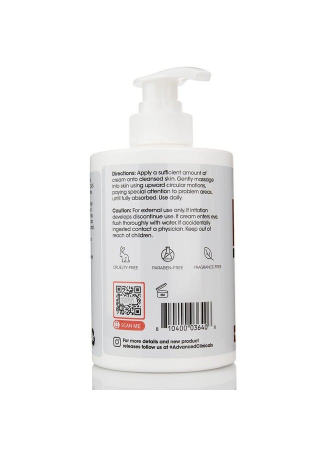 Advanced Clinicals كريم تبييض وثبات فيتامين ج والكركم من ديفانسد كلينيكالز 15 أونصة سائلة مرطب للوجه والجسم مع زبدة الشيا وفيتامين هـ - Image 3
