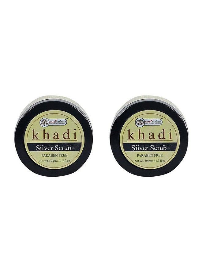 Khadi Rishikesh Herbal Silver Scrub Combo Set Pack Of 2 x 50 gm (100gm) - Image 1