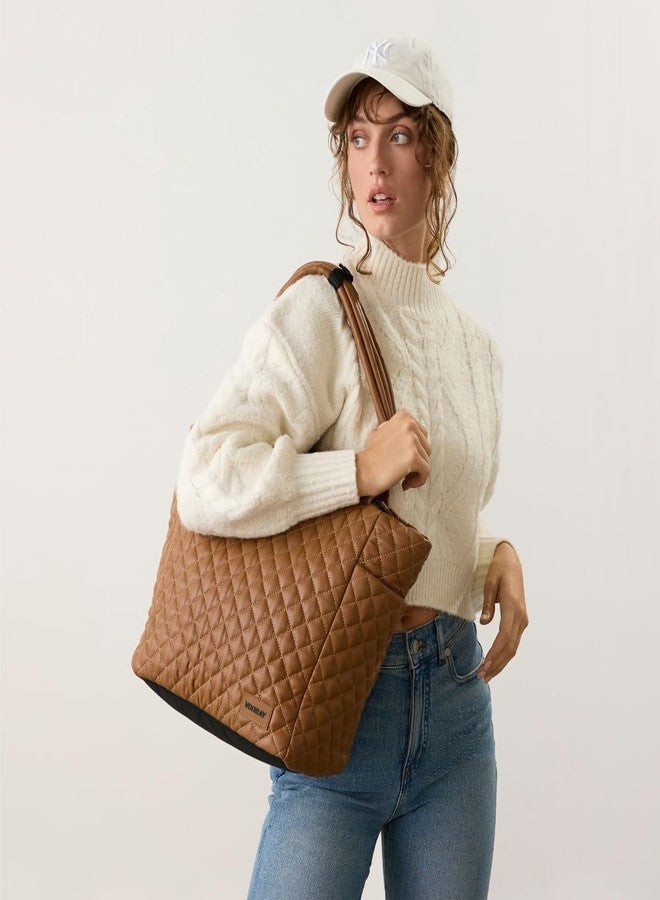VOORAY 18L Naomi Lightweight Travel Tote Bag, Quilted Tan - Everyday Tote for Women, Weekender, and Shoulder Hospital Bag - Image 3