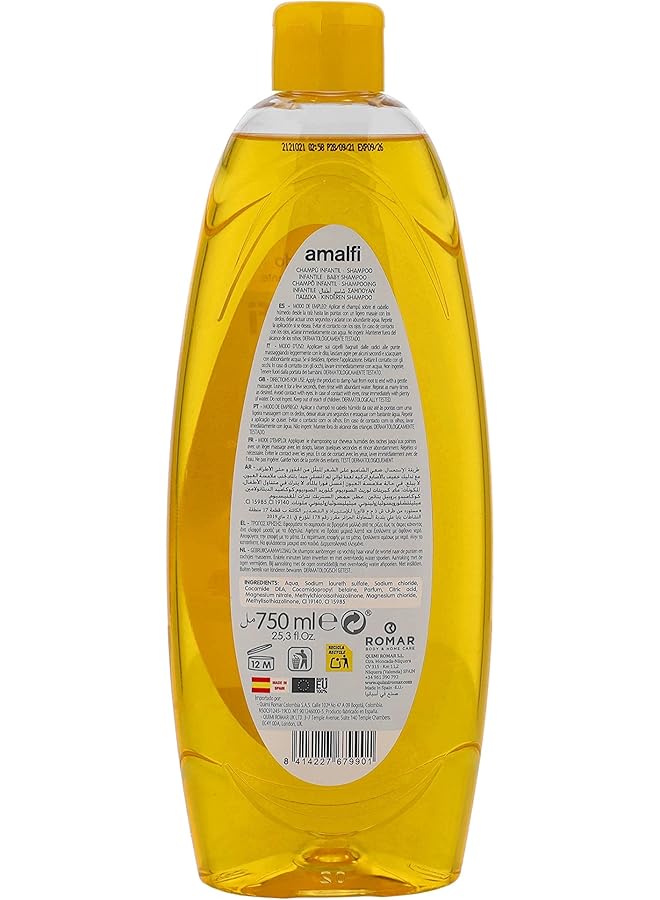 AMALFI Shampoo For Baby 750 Ml Pack Of 1 - Image 3