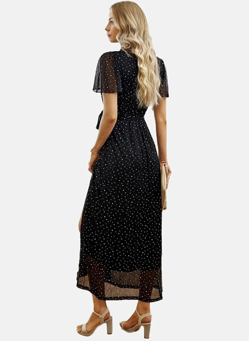 يونيكي Women Black Embellished Maxi Dress