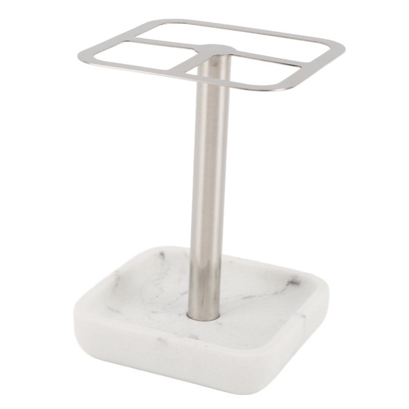Stainless Steel Toothbrush Holder: 304 Stainless Steel Rust-resistant Wall Mounted No Drilling Multifunctional Storage - Space Saving Compact Design Bathroom Organizer for Bathroom Countertop Wall Spa - Image 4