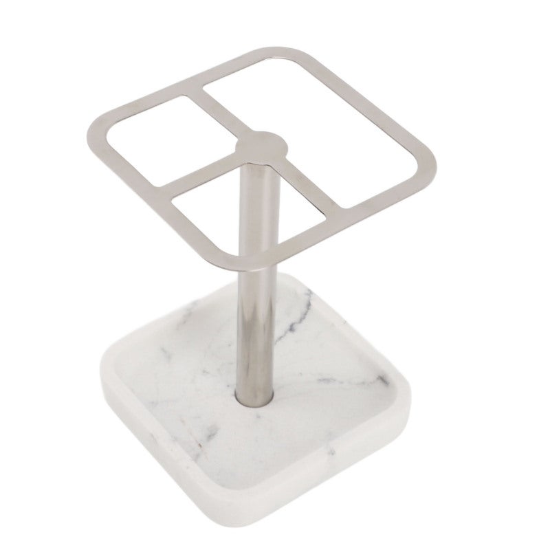Stainless Steel Toothbrush Holder: 304 Stainless Steel Rust-resistant Wall Mounted No Drilling Multifunctional Storage - Space Saving Compact Design Bathroom Organizer for Bathroom Countertop Wall Spa - Image 1