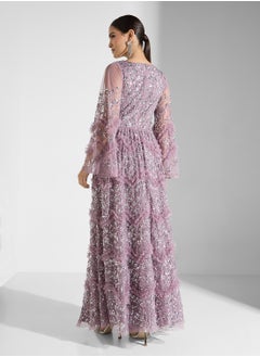 Maya Embellished Rudffled Maxi Dress  - Image 2