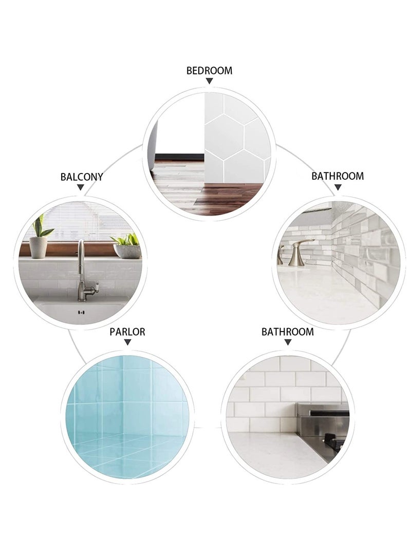 Grout Pen 12 Pack Water Based Tile Marker Repair Pens Professional for Bathroom Kitchen Parlor Bedroom Balcony Wall and Floor Color Restore (White) - Image 3