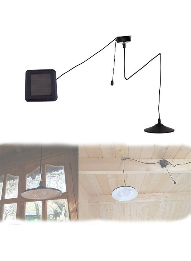 NIBEMINENT Solar Pendant Lights Black/White 3meter - Image 1