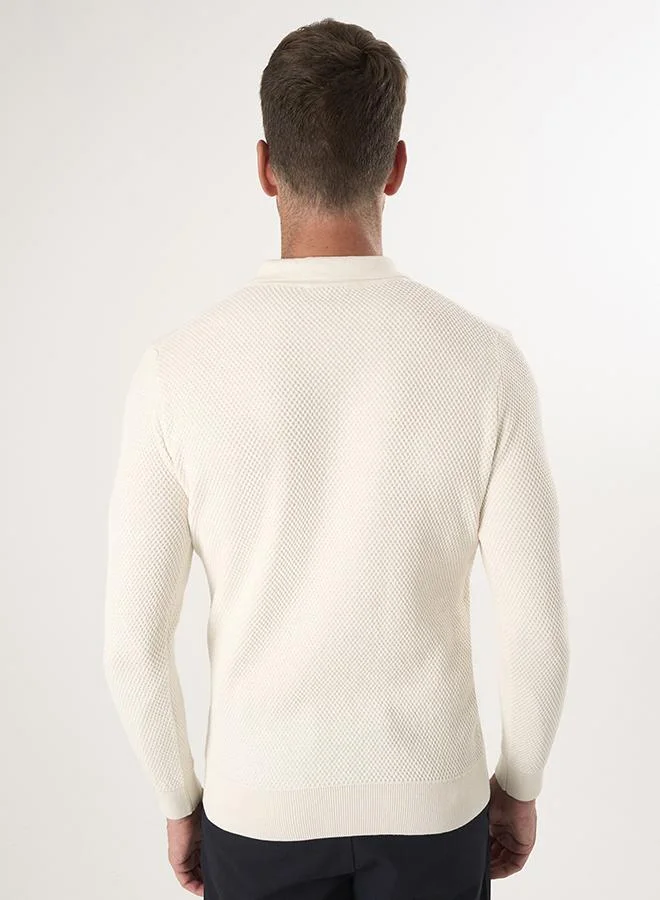 فيليكس هاردي Sweater with Polo Collar and buttons