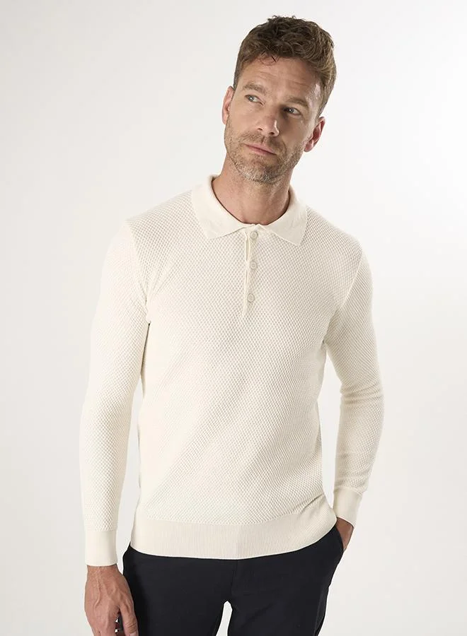 فيليكس هاردي Sweater with Polo Collar and buttons