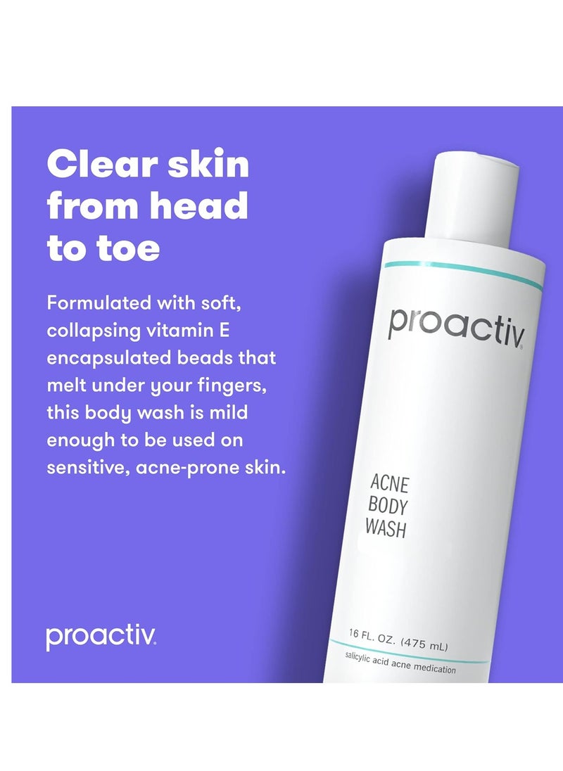 Proactiv - Proactiv Acne Body Wash - Exfoliating Body Wash for Sensitive Skin, Salicylic Acid Cleanser with Soothing Shea Butter & Cocoa Butter - 16 oz. - Image 1