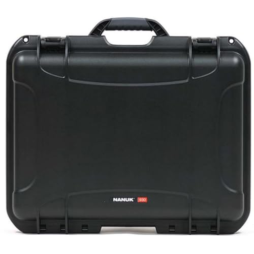 NANUK Large Series 930 Lightweight NK-7 Resin Waterproof Case with Cubed Foam, Black - Image 1