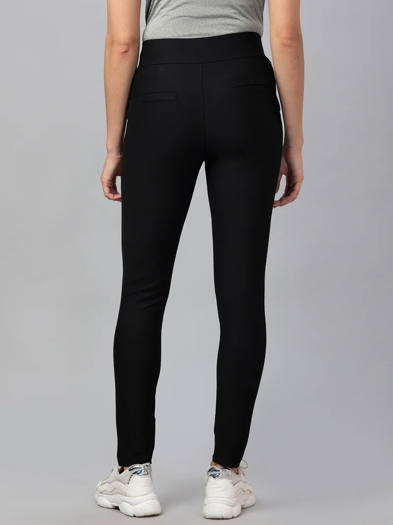 globus Women Stretchable Skinny Fit Formal Treggings
