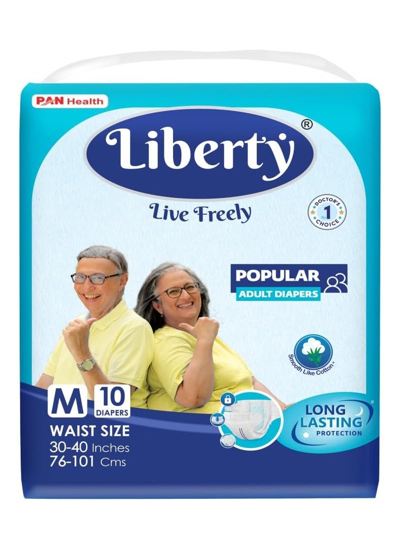 Liberty - Liberty Eco Adult Diaper Medium (30-40 Inch) 10 Units - Image 1