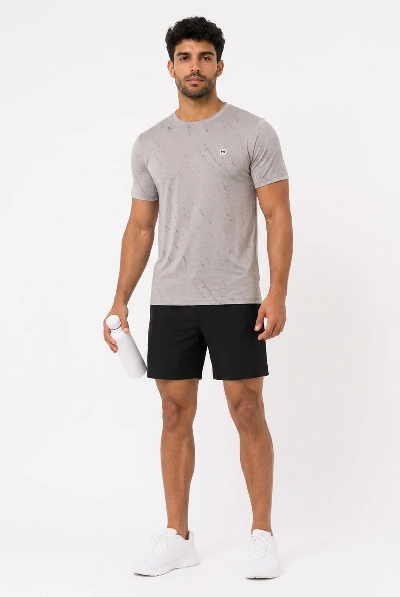 Moveletix Grey Men's Training Long Sleeve T-Shirt Grey Ultra Cooling for Men | Best Price UAE