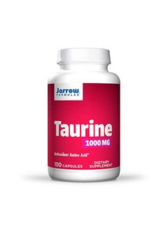 jarrow formulas Taurine 1000 Mg 100 Capsules Antioxidant Amino Acid Brain Health & Function Pharmaceutical Grade Taurine Capsules 100 Servings  - Image 1