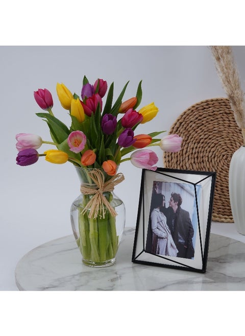Multicolor Tulips With Photo Frame