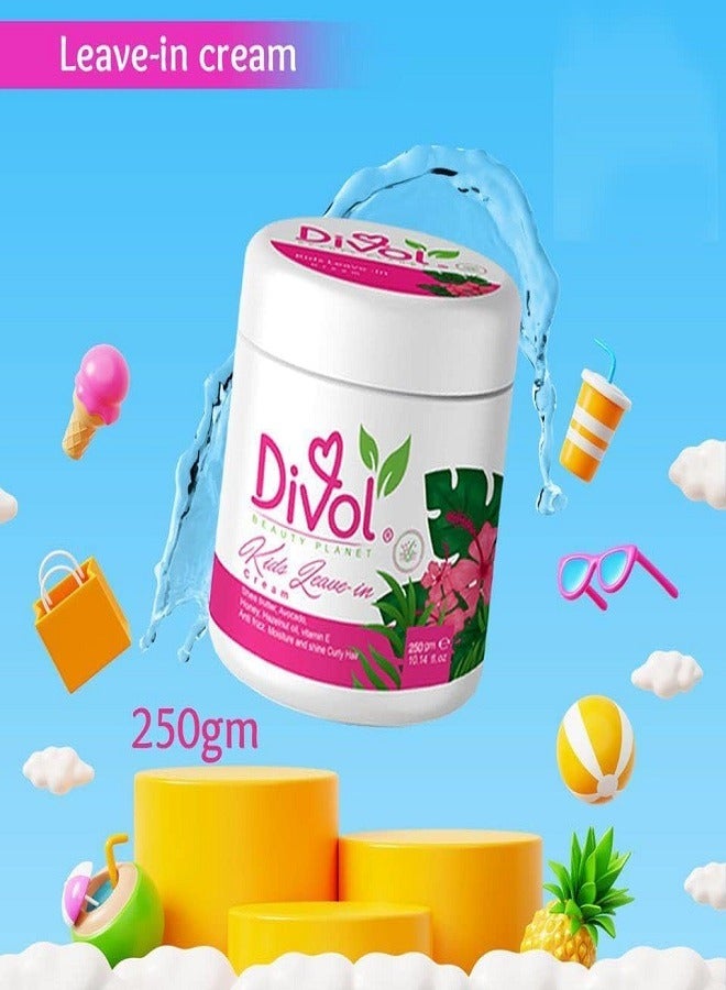 ديفول كريم للأطفال يُترك على الشعر 250 جرام - Image 2