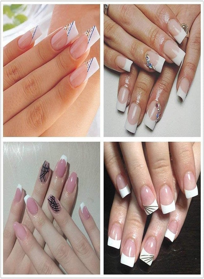 SHIDARA Acrylic Nail Tips French Fake Nails - 200pcs French Nail Tips Half Cover Artificial Fake Nails with Storage Case (clear+natural) - Image 3