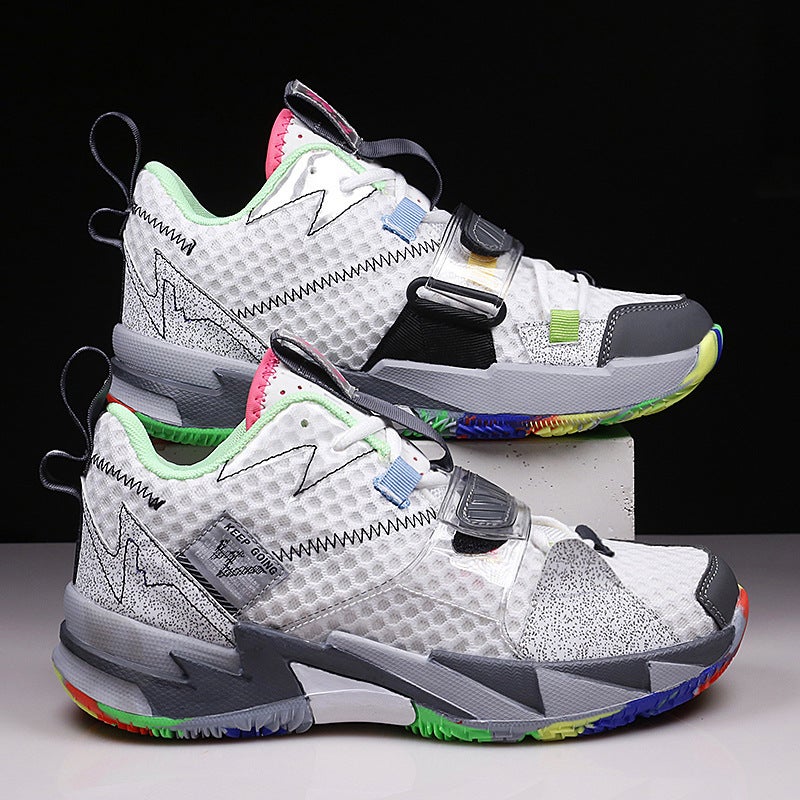 Aj2 James 15 Boys 4 High-Top Practical Basketball Shoes Men Westbrook 3Rd Generation Large Size 5 Sneakers Female Students 6 Sports 7 - Image 1