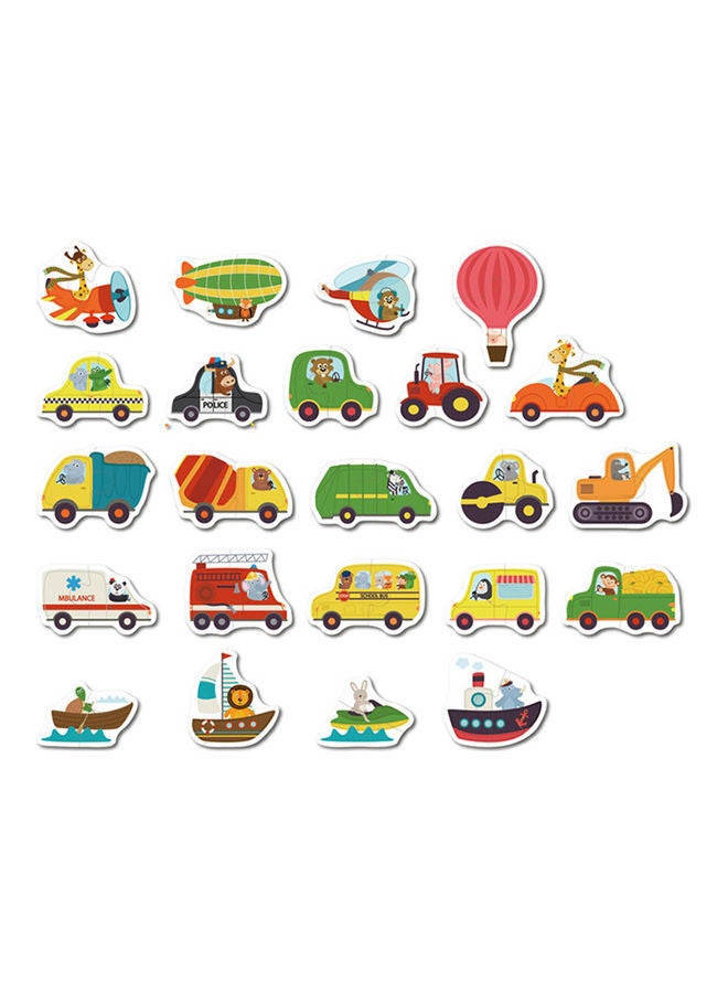 نيبمينينت أحجيات قطع تركيب متطابقة بتصميم وسائل المواصلات من 23 قطعة - Image 3