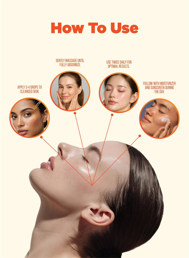 Malika 30X Vitamin C Serum 3ml | Trial Size | Brightening Serum | Dark Spot Corrector | Korean Skin Care - Image 4