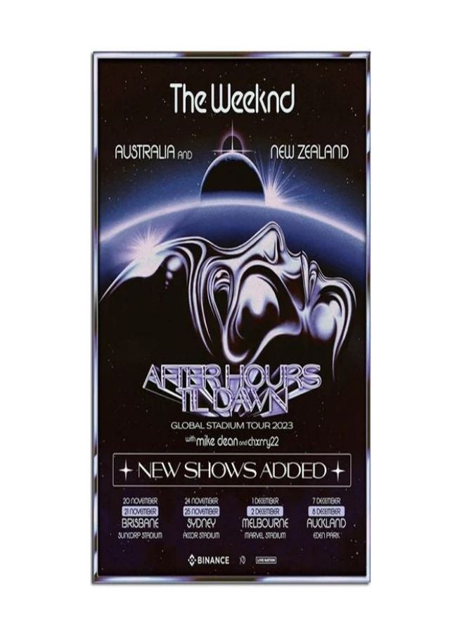 (Assembly frame) 2023 New Shows Weeknd Starboy Home Room Bar Cafe Wall Decor Vintage Aesthetic Poster Art Print Singer Picture Canvas Painting