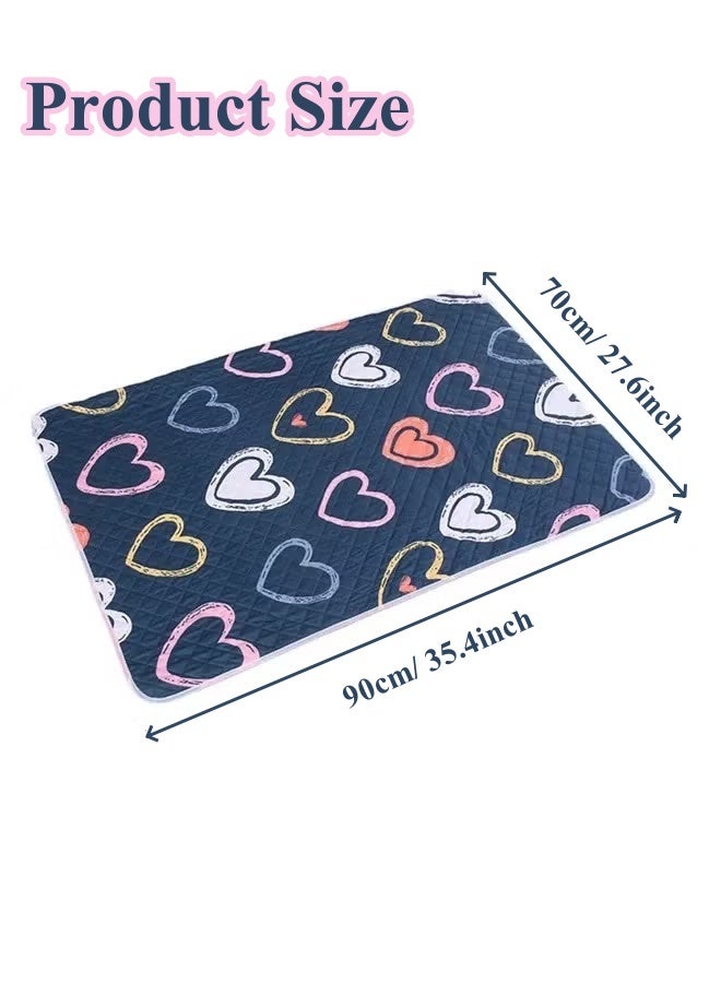 Optico Baby Waterproof Bed Pad, Waterproof Bed Wetting Pad Toddler Potty Training Pad Baby Wateproof Pad Mat Non-Slip Baby Diaper Changing Pad Reusable Incontinence Underpad Soft Urine Pad for Kids/ Adult/ Pets - Image 2