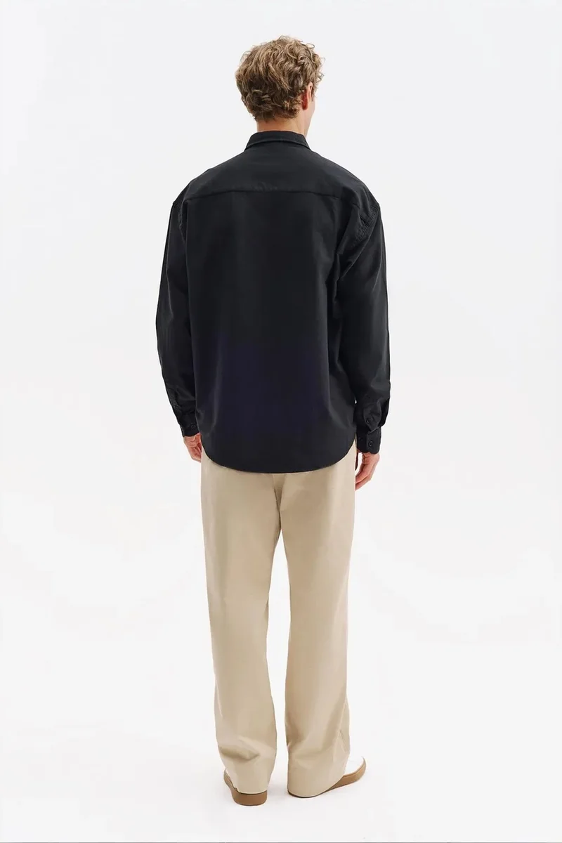 Giesto Black GIESTO Men's Cotton Shirt for Men | Best Price UAE