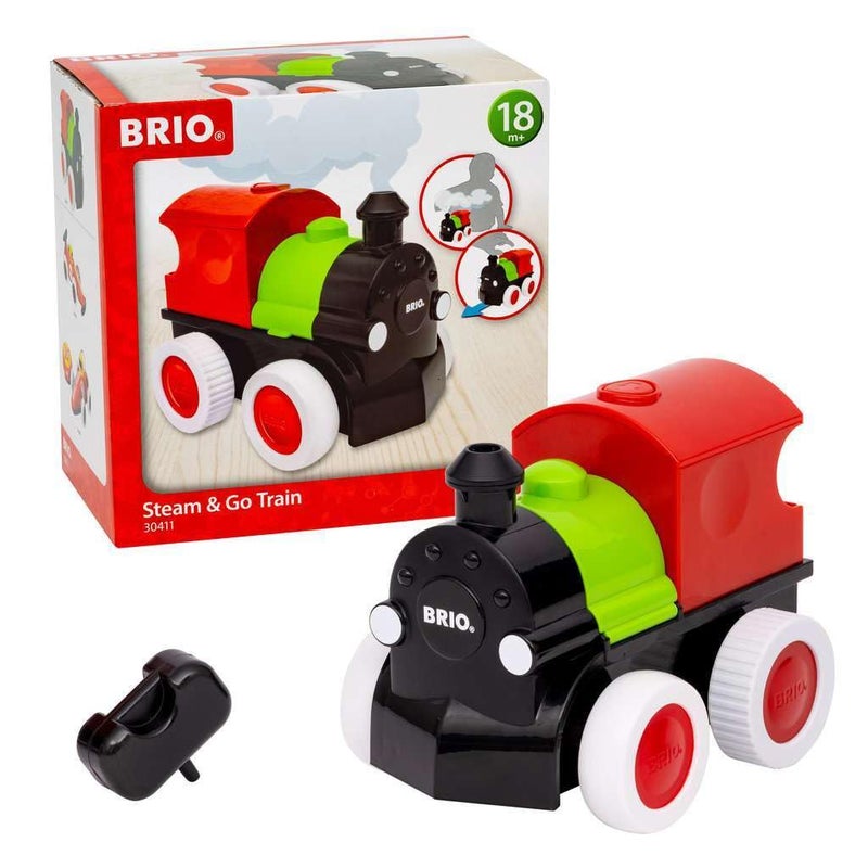 Brio قطار بخاري BRIO 30411 للعب للأطفال الصغار ومرحلة ما قبل المدرسة من عمر 18 شهرًا وما فوق - Image 3