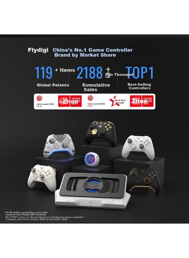 Flydigi Black Warrior 5s Elite Gaming Controller - Wired, Xbox Licensed, Vibration, Compatible with PC, Steam, TV, and Nioh 3 - Image 3