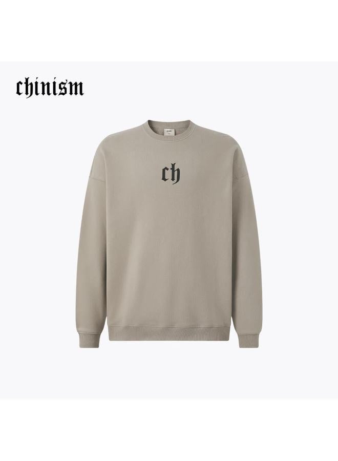 Chinism Men's Sweatshirt Spring And Autumn Classic Simple Couple Heavyweight American Style Long Sleeve Casual Crewneck Pullover Hoodie - Image 5
