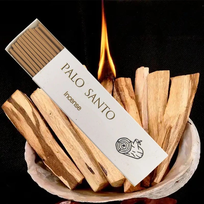 30 Sticks High-Grade Palo Santo Incense White Sage Cedar Coffee Home Fragrance Natural Aromatherapy Suitable for Yoga Meditation - Image 4