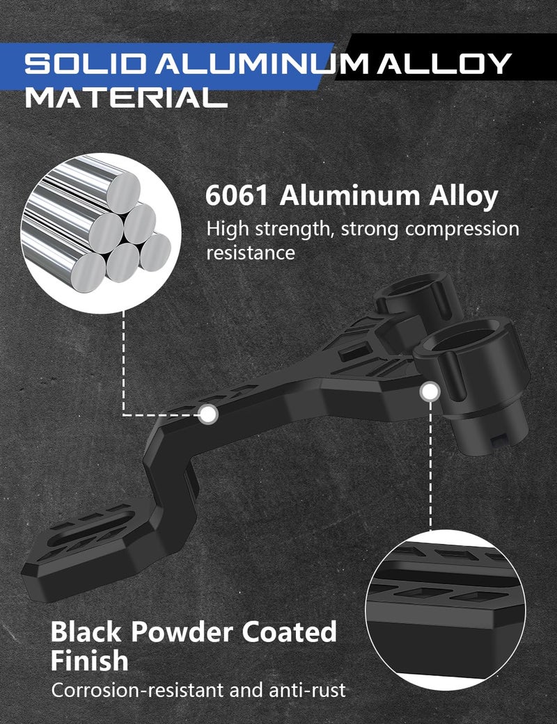 ADTOPI Dual A-Pillar Mount, Cowl Light Mount Dual A-Pillar Hood Bracket for LED Work Driving Light Pods Comaptible with Jeep Wrangler JL/JLU and Gladiator JT 2018-2025, 2PCS - Image 4